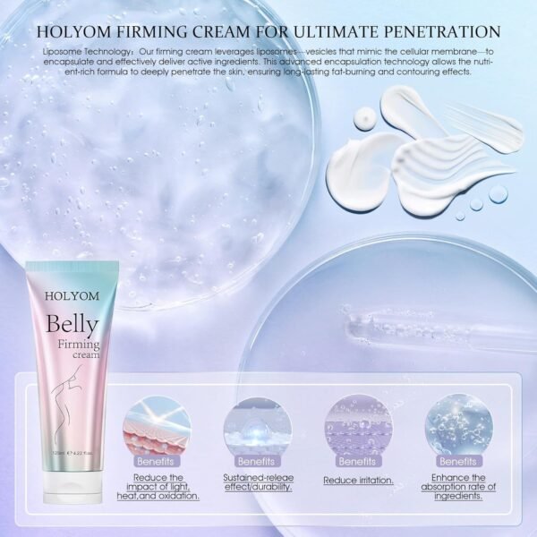 71sp5wu5fL._SL1500_.jpg B Flat Belly Firming Cream - Moisturizing, Firming for Stomach, Thighs, Body Lotion for Women and Men 4.2 Fl Oz