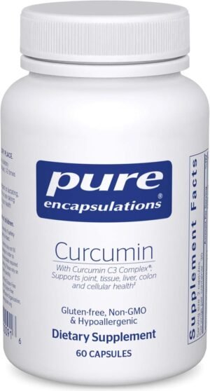 71ssHiTEvL._AC_SL1500_.jpg Pure Encapsulations Curcumin - 500 mg - Supports Joint Health & Liver Health - Curcuma Longa Capsule - Non-GMO & Vegan - 60 Capsules