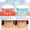Cold Heat Facial Massager Red Light Therapy for Face Neck Lifting Firming Puffiness Reducer,7-in-1 LED Facial Sculptor Skin Care,Electric gua sha Lift Device Reduce Forehead Wrinkle Frown Smile Line