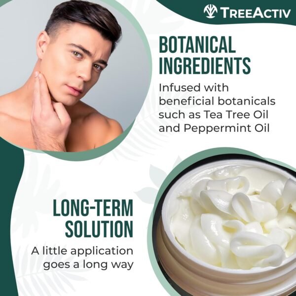 TreeActiv Acne Cream Original Formula, 2 fl oz, 2% Salicylic Acid Face Moisturizer for Oily Skin, Skin Care Acne Formula for Cystic Acne Treatment, Hydrating Face Moisturizer for Acne Prone Skin
