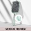 71t381Ga-L._SL1500_.jpg Conair Velvet Touch Paddle Cushion hair brush - Detangling hairbrush - curly or straight styles - men or women - detangler - features soft touch handle - Sage Green