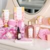 Spa Gift Baskets for Women, Spa Luxetique Bath Set, 12 Pcs Rose Gifts Set with Bu