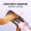 Wavytalk Updated Version Thermal Brush, 1.5 Inch Negative Ion Blowout Express Thermal Round Brush Creates Salon-Quality Blowouts, lonic Frizz Reduction Makes Hair Shinier & Smoother (Millennial Pink)