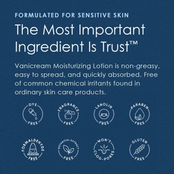 Vanicream Moisturizing Lotion with Pump | Fragrance and Gluten Free | For Sensitive Skin | 16 Ounce (Pack of 1)