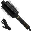 71tL6AEC1jL._SL1500_.jpg HOT TOOLS Pro Artist Heated Hair Styling Oval Brush, Black/Gold