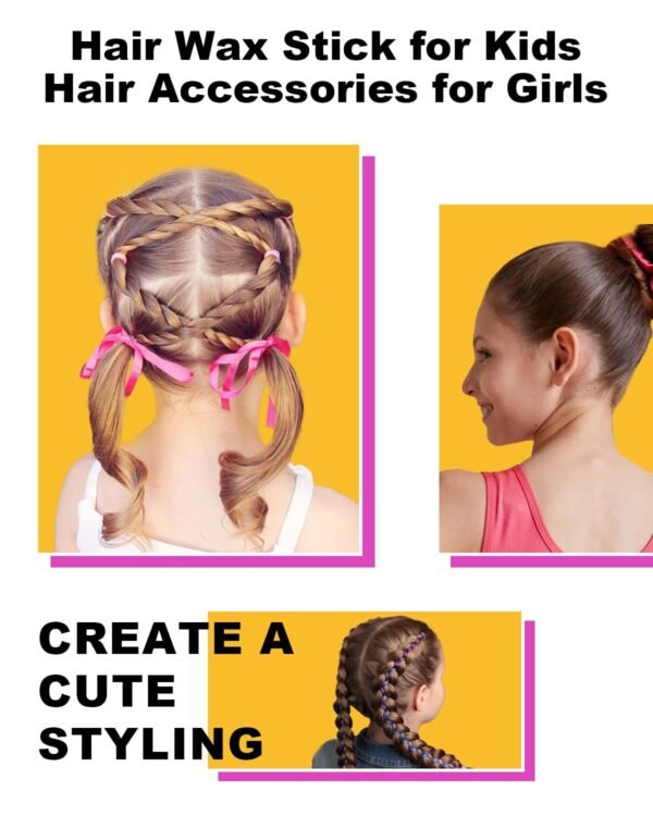 71tMypcaKkL._SL1500_.jpg Hair Wax Stick, Wax Stick for Hair Flyaways Kids & Women Hair Accessories for Women Girls Hair Bun Maker for Kids Hair Slick Stick Baby Hair Gel Stick Kids Hair Products Hair Smoothing Stick
