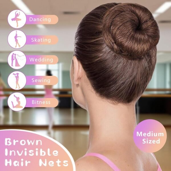 71tQB5JOqcL._SL1500_.jpg Hair Wax Stick Accessories, 50PCS U-shaped Hair Pins for Women, 50PCS Invisible Hair Net for Bun Styling Kit, Brown Bobby Pin for Kids, 3 Pcs Hair Brush for Girls, 2 Hair Loop Styling Tools