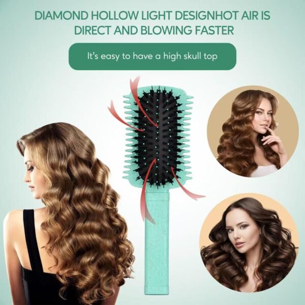 71tVSXTH6eL._SL1280_.jpg Curly Hair Brush Defining, Volume Curl Defining Brush for Effortlessly Detangling Shaping and Styling Women's Curls, Reduce Pulling (Green 1PC)