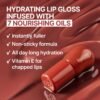 3D Voluming Gloss 70% (Rich) | Scotch 70% l High Shine, Non-Sticky Lip Gloss for Makeup | Long-Lasting, Moisturizing Gel Formula | 30%, 70% Pigment Options | 5.3g