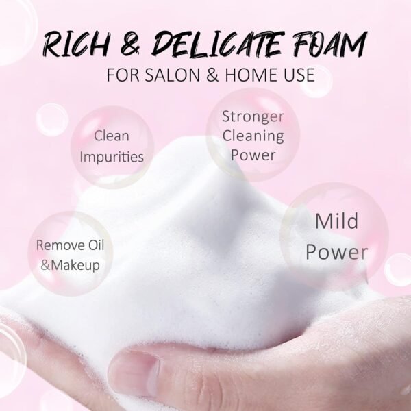 71tbbxCV49L._SL1500_.jpg EMEDA Lash Shampoo Kit 2.02 fl oz Lash Cleaning Kit with Rechargeable Fan Dryer/Brush/Rinse Bottle, Oil-free Cleanser Wash for Extensions & Clusters & Natural Eyelashes, Cleaner for Eyelash Care