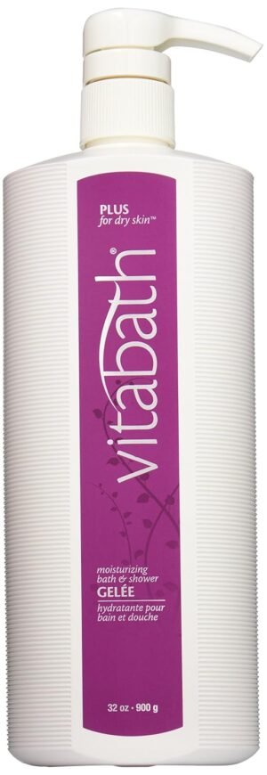 Vitabath Moisturizing Bath & Shower Gelee, Plus For Dry Skin, 32-Ounces