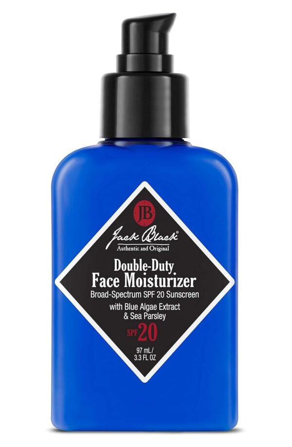 Jack Black Double Duty Face Moisturizer SPF 20 Sunscreen Face Moisturizer for Men, Mens Face Moisturizer, Mens Face Lotion, Face Lotion for Men, Mens Lotion SPF, Gifts for Men