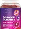 71ti-NbXNHL._AC_SL1500_.jpg Collagen Peptide Gummies for Women with Biotin - Hydrolyzed Collagen for Hair, Skin, Nail, Bone Health & Joint Support - Extra Strength Best Peptides Supplement for Women & Men, Non-GMO - 60 Gummies