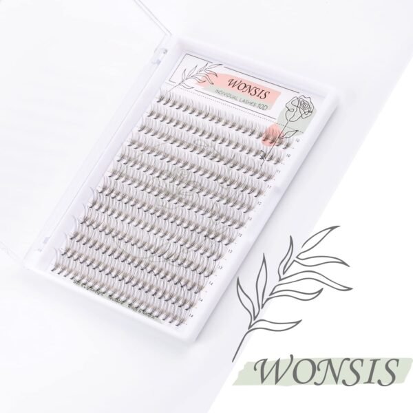71tseIwODxL._SL1500_.jpg Individual Lashes, Lash Clusters, 240 Pcs 10D Individual Lash Extensions, Natural Soft Lightweight Reusable, Thickness 0.07mm C Curl False Eyelashes 10/11/12/13/14mm (10D 10-14mm)