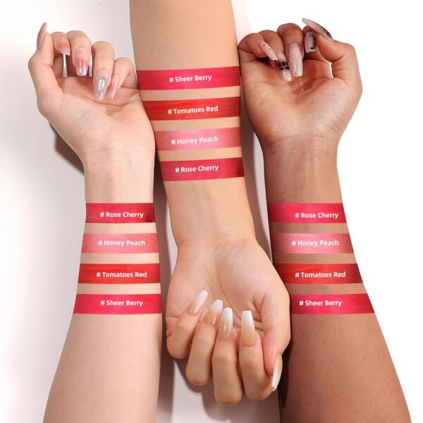 71u0z1PwOaL._SL1500_.jpg Liquid Cheek & Lip Stain, Korean Lip Tint with Moisturizing & Weightless, Non-Sticky, Long-Lasting, Kiss-proof, All Long-wearing, Vegan Makeup (Rose Cherry)