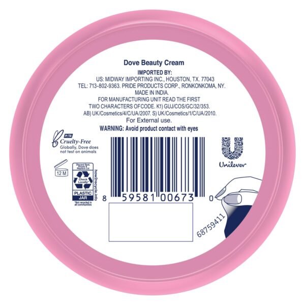 Dove Body Love Beauty Cream, Lightweight, Fast-Absorbing Face and Body Cream for Normal to Dry Skin, 24-Hour Moisture, Luxuriously Scented Face Cream, Hand & Body Lotion, 5.07 Fl Oz (Pack of 3)