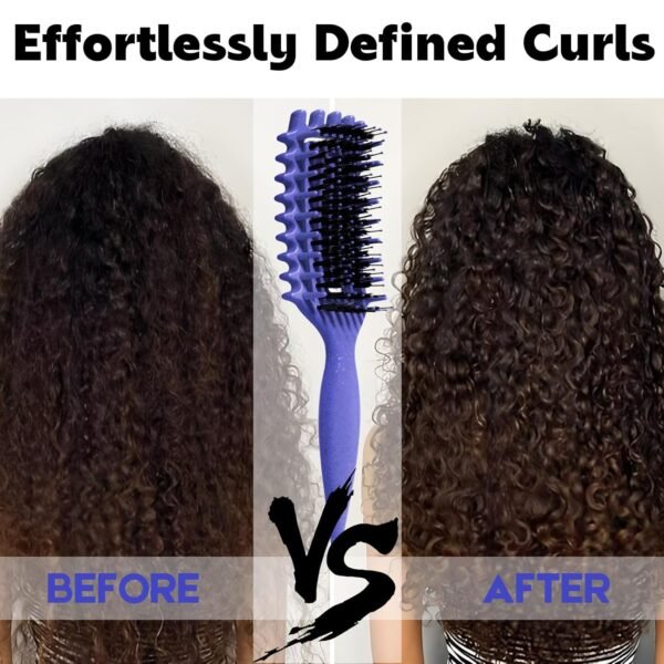 71uC2ya8xNL._SL1500_.jpg Curly Hair Brush Candybrush Curl Defining Brush for Detangling Shaping and Defining Curls for Women, Men, Wet & Dry Hair (Purple)