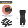 71uFH8BsAL._SL1500_.jpg Gomake Tape in Hair Extension Tools Kit with Flat Surface Stainless Steel Tape in Hair Extensions Sealing Clamp Plier,Tape Remover Scraper Tool,Hair Clips, Human Hair Extensions Styling Tool-Rainbow