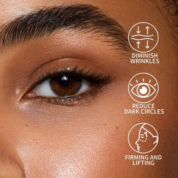 71uNfj87XSL._SL1500_.jpg Anti-Aging Caffeine Eye Cream with Metallic Applicator, Eyebag Remover, Under Eye Cream Skin Care Anti-Wrinkles, Fine Lines, Dark Circles, 0.6 OZ