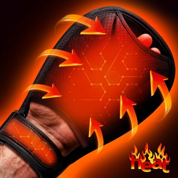 Wireless Red & Near-Infrared Light Therapy Glove for Hands – Arthritis, Sore Muscles Relief | 30 Red & Near-Infrared LEDs | Breathable | Auto 20-Min Shut-Off