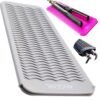 ANGENIL Professional Silicone Heat Resistant Mat Pouch for Hair Straightener, Curling Iron and Flat Iron, Portable Travel Mat and Cover for Hair Styling Tools, Grey