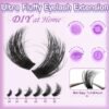 71uq1Zqs8nL._SL1500_.jpg Fluffy Lash Clusters 200D Long Lash Clusters Thick Volume Lashes Clusters 12-22mm Eyelash Clusters D Curl Cluster DIY at Home Wispy Individual Lashes for Beginners Eyelash Extension by FOINEMYED