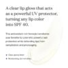 71usKttfZbL._SL1500_.jpg Supergoop! Lipscreen Shine SPF 40, 0.34 fl oz - Water-Resistant Clear Lip Gloss - Broad Spectrum SPF Lip Balm with Grape Seed Extract, Sunflower Seed Oil & Kelp Extract - Non-Sticky Formula