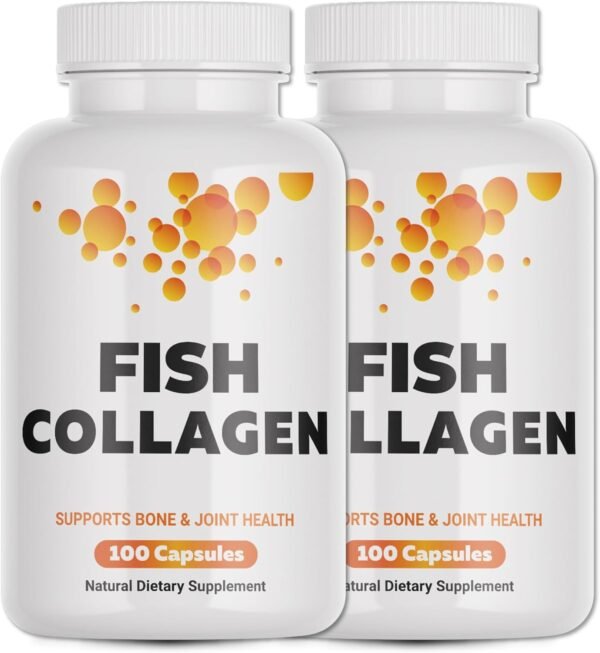 71uyzZ2f42L._AC_SL1500_.jpg FabLab Nutritional Supplement for Joint, Nerve & Bone Support - Non-GMO, Anti-Aging Dietary Product with Hydrolyzed Peptides (Fish Collagen 2 Pack)