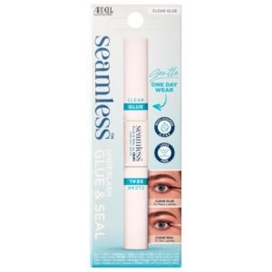 Ardell Seamless Under Lash Clusters Glue & Seal - Clear, Lash Glue for Cluster Lashes, Long Lasting Hold Eyelash Glue with Vitamins A, C, E, 4.2 g, 1-Pack