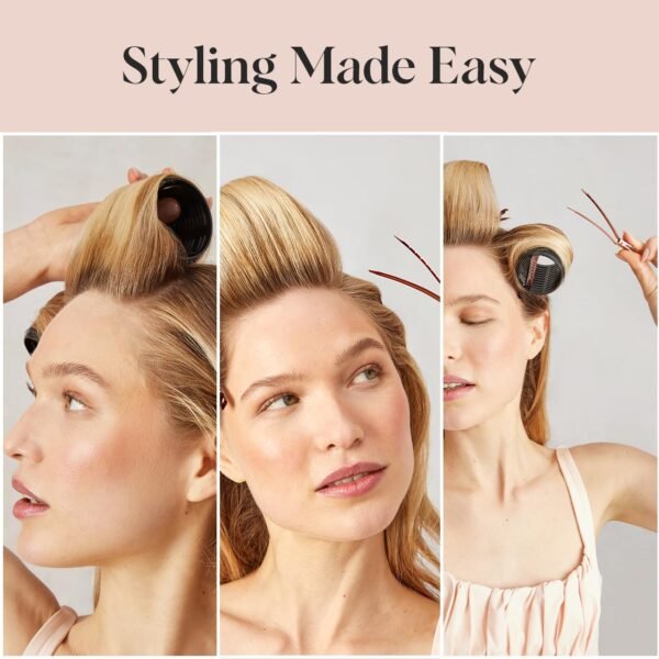 Kitsch Metal Hair Clips for Styling - Alligator Clips for Sectioning, Cutting, Coloring, Blow Drying and Makeup | Salon Quality Hair Accessories - 6pcs (Rose Gold)