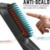 71vOKS0y2NL._AC_SL1468_.jpg Heated Ionic Hair Straightening Brush for Men - 5 Temperature Settings, Anti-Scald, Beard Shaper & Travel Bag
