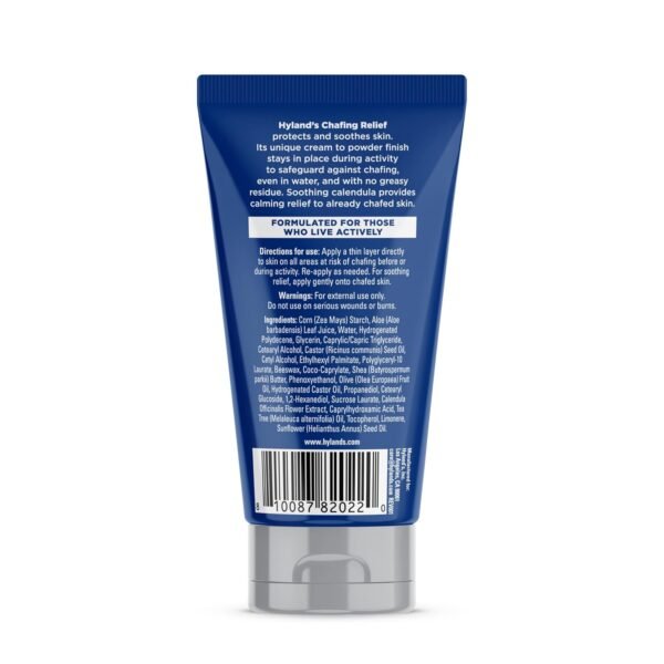 Hyland’s Chafing Relief Cream: Anti Chafe Cream-to-Powder to Prevent Chafing & Soothe Irritated Skin for Men and Women - 3 oz