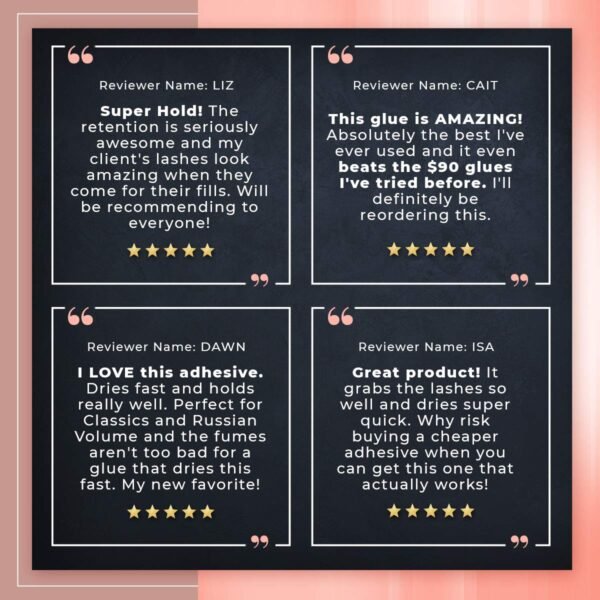 71vRdyyRv8L._SL1200_.jpg Elite Power Eyelash Extension Glue for Professionals - Maximum 8 Week Retention / 1-2 Second Drying Time Semi Permanent Individual/Volume Lash Extension Glue with Deep Black Color - Latex Free 5ml