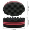 4 Pcs Varied Small Hair Twist Sponge Brush For Dreads Locking Twist Afro Curl Coil Wave Hair Care Tool (Blend)