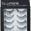 Ardell Faux Mink Lashes False Eyelashes 811 - Luxuriously Lightweight, Knot-Free Invisiband, Reusable Strip Lashes, 4 Pairs, 1 Pack