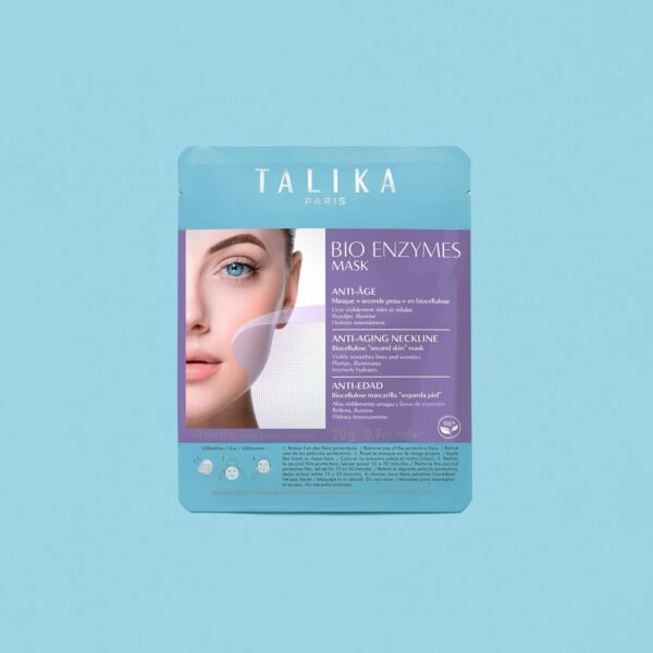 71vdLkYwvtL._SL1500_.jpg Talika Bio Enzymes Anti-Ageing Mask - Smoothing Anti-Ageing Face Mask - Biocellulose Moisturising Mask - Second Skin Effect Beauty Sheet Mask - 12g