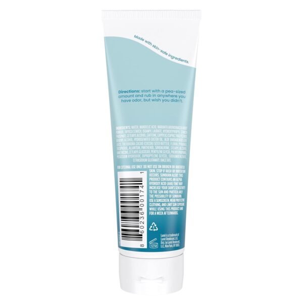 Lume Whole Body Deodorant - Invisible Cream Tube - 72 Hour Odor Control - Aluminum Free, Baking Soda Free, Skin Safe - 3.0 ounce (Unscented)