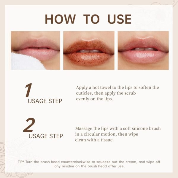 71ve8NT6SWL._SL1500_.jpg Lip Scrub Exfoliator for Cracked and Dark Lips, Exfoliating & Smoothing Dryness Moisturizing Lip Scrubber Coffee&Tea Flavor Lip Balm Care