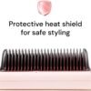 L'ANGE HAIR Smooth It 2-in-1 Digital Hair Straightener Comb with Adjustable Temperature Setting | Hot Comb Straightener for Frizz-Free, Sleek Styles on All Hair Types | (Blush)