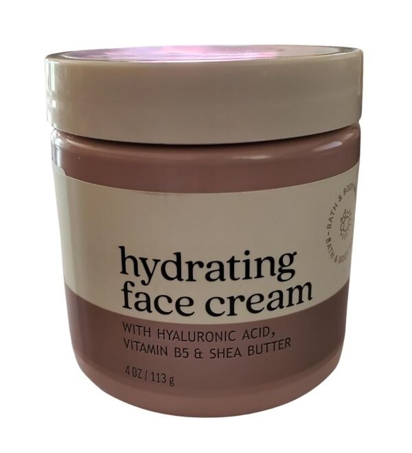 Bath and Body Works Hydrating Face Cream With Hyaluronic Acid + Vitamin B5 + Shea Butter 4 Ounces