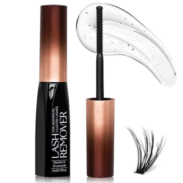 71wCGHTCHL._SL1500_.jpg Deep Cleansing Cluster Lash Remover, Eyelash Glue Remover for Individual False Lashes, 15s Fast Removal, Safe Ingredients, Cruelty-Free, 0.17 fl oz