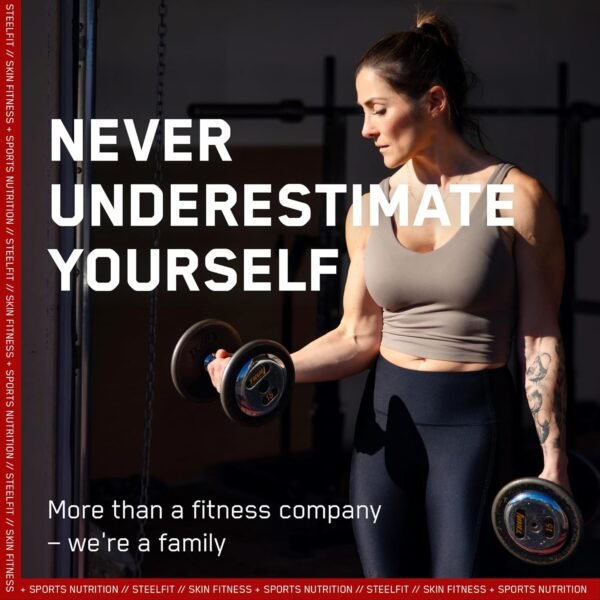 SteelFit Abs of Steel Maximum Definition Cream - Skin Tightening, Toning & Firming Lotion for Sculpting Abs - L-Carnitine Pre & Post Workout Supplement for Men & Women - Non-Greasy Formula, 8 Ounces