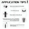 71wIBO9FMAL._SL1500_.jpg Lash Cluster Glue, Lash Bond Black Lash Glue for Eyelash Clusters DIY Eyelash Extension, Waterproof Strong Hold Individual Lash Adhesive with Mascara Wand Home Use 5ML, Black/Clear