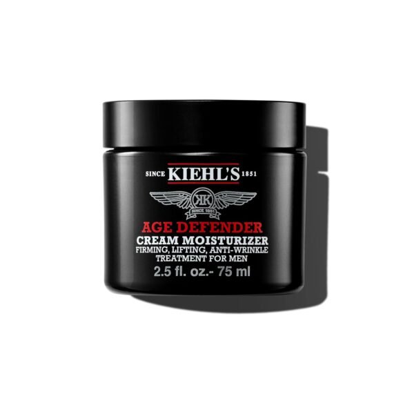 Kiehl's Age Defender Face Cream Moisturizer, Firming & Lifting Anti-Aging Treatment for Men, Gently Exfoliates, Minimizes Look of Fine Lines and Wrinkles, with Capryloyl Salicylic Acid & Caffeine