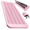 ANGENIL Heat Resistant Silicone Flat Iron Mat Pouch, For Travel Dual Voltage Curling Iron Wand, Hair Straightener, Automatic Wireless Curlers, Crimper Hair Iron, Styling Tools, Curling Brush For Women
