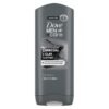 DOVE MEN + CARE Purifying Charcoal + Clay Body and Face Wash with 24-Hour Nourishing Micromoisture Technology Body Wash for Men, 13.5 oz