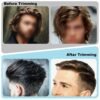 71wiHuL0LyL._SL1500_.jpg 2PCS Fade Comb, Barber Fade Comb Flat Curved Push Edge, Gradient Positioning Hair Comb For Home, Hair Salon, Men DIY Hairdresser Styling Hair Cutting Fade Guide Tools (White)