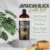 71woRZfBbuL._SL1500_.jpg Natural Riches Jamaican Black Castor Oil Pure Organic Cold Pressed for Hair Growth Skin Care for Dry Skin Conditioning Eyebrows Eyelashes Scalp and Nail Moisturizes & Repairs 16fl.oz.