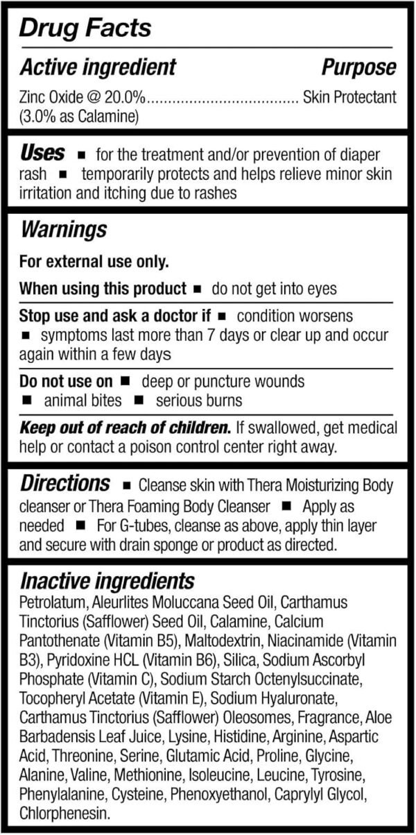McKesson Thera Calazinc Body Shield Barrier Cream with Calamine and Zinc - Incontinence Skin Protectant Ointment, Diaper Rash, Scented - 4 oz, 1 Count