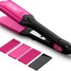 71wwY8m1nkL._AC_SL1500_.jpg Terviiix Crimper Hair Iron with 4 Interchangeable Plates, Keratin & Argan Oil Infused Hair Crimper for Women, Volumizing Crimping Iron for Thin Fine Hair, 5 Heat Settings & 60 Mins Auto Off, Pink